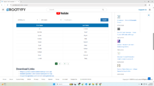 Pagination system with numbered navigation buttons