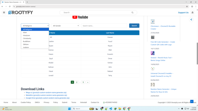Loading spinner overlay on results section